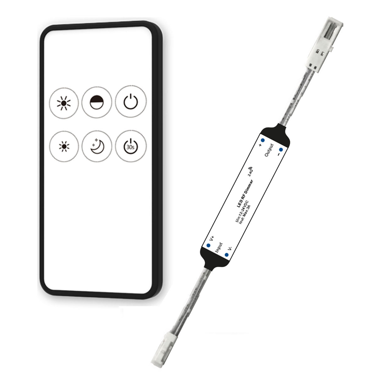 Sys-Pro MiniAMP | Dimmer | draadloos PWM | incl. afstandsbediening | 12-24V | 3A