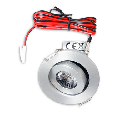 MiniAMP | Inbouwspot | 3000K | 3W | 24V | dimbaar | geborsteld aluminium