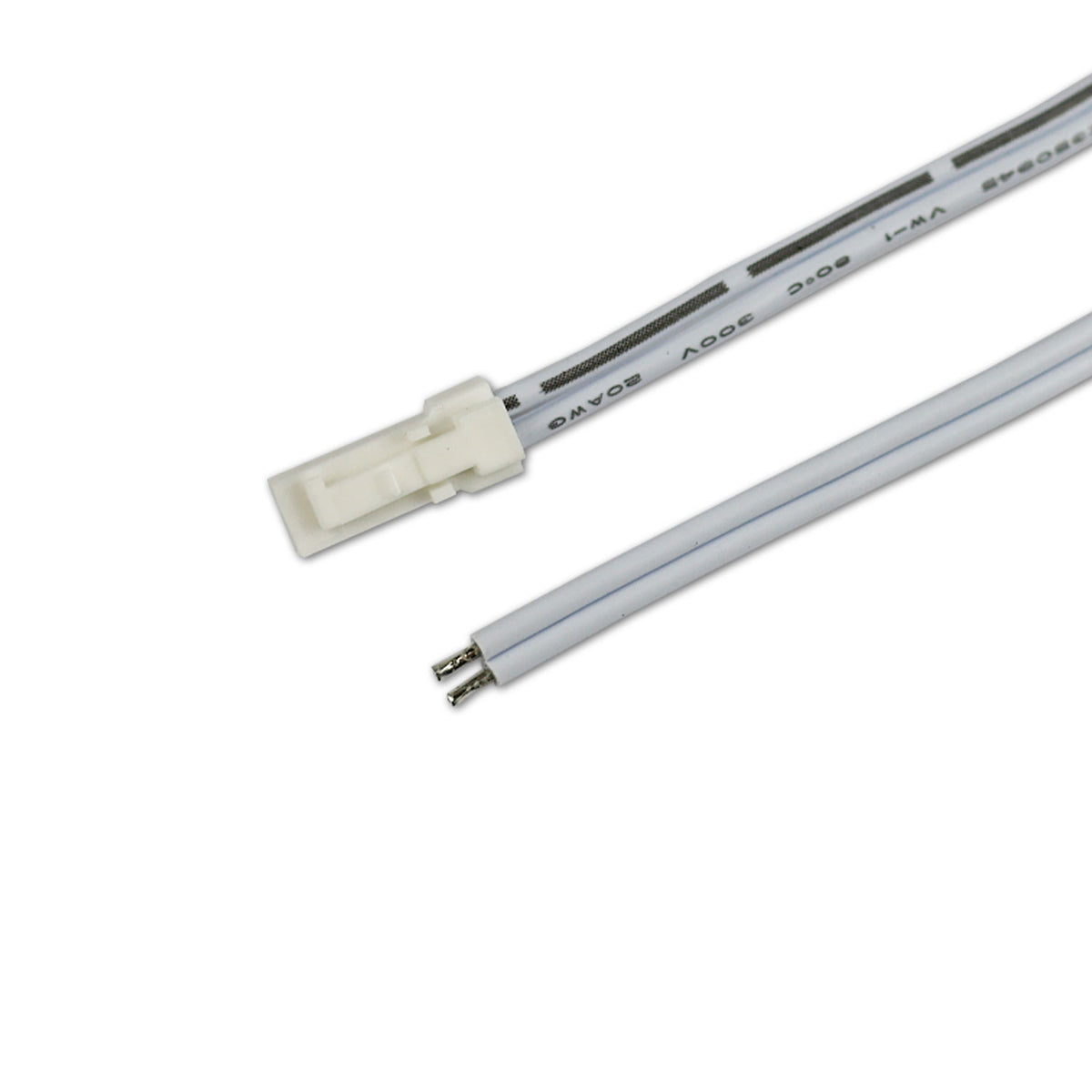 MiniAMP | Connector | male | 2-polig | max. 3A | wit