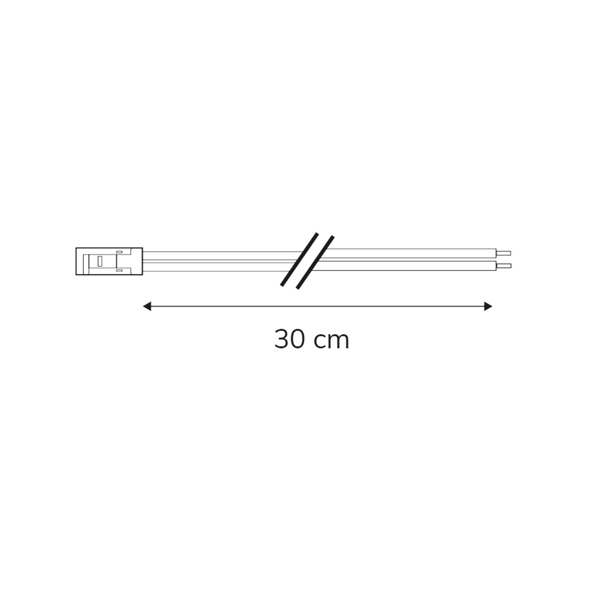 MiniAMP | Connector | male | 2-polig | max. 3A | wit