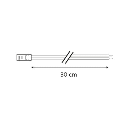 MiniAMP | Connector | male | 2-polig | max. 3A | wit
