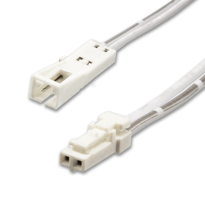 MiniAMP | Kabel | Verlengkabel male-female | 2-polig | max. 3A | wit