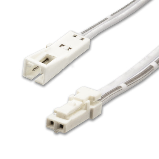 MiniAMP | Kabel | Verlengkabel male-female | 2-polig | max. 3A | wit