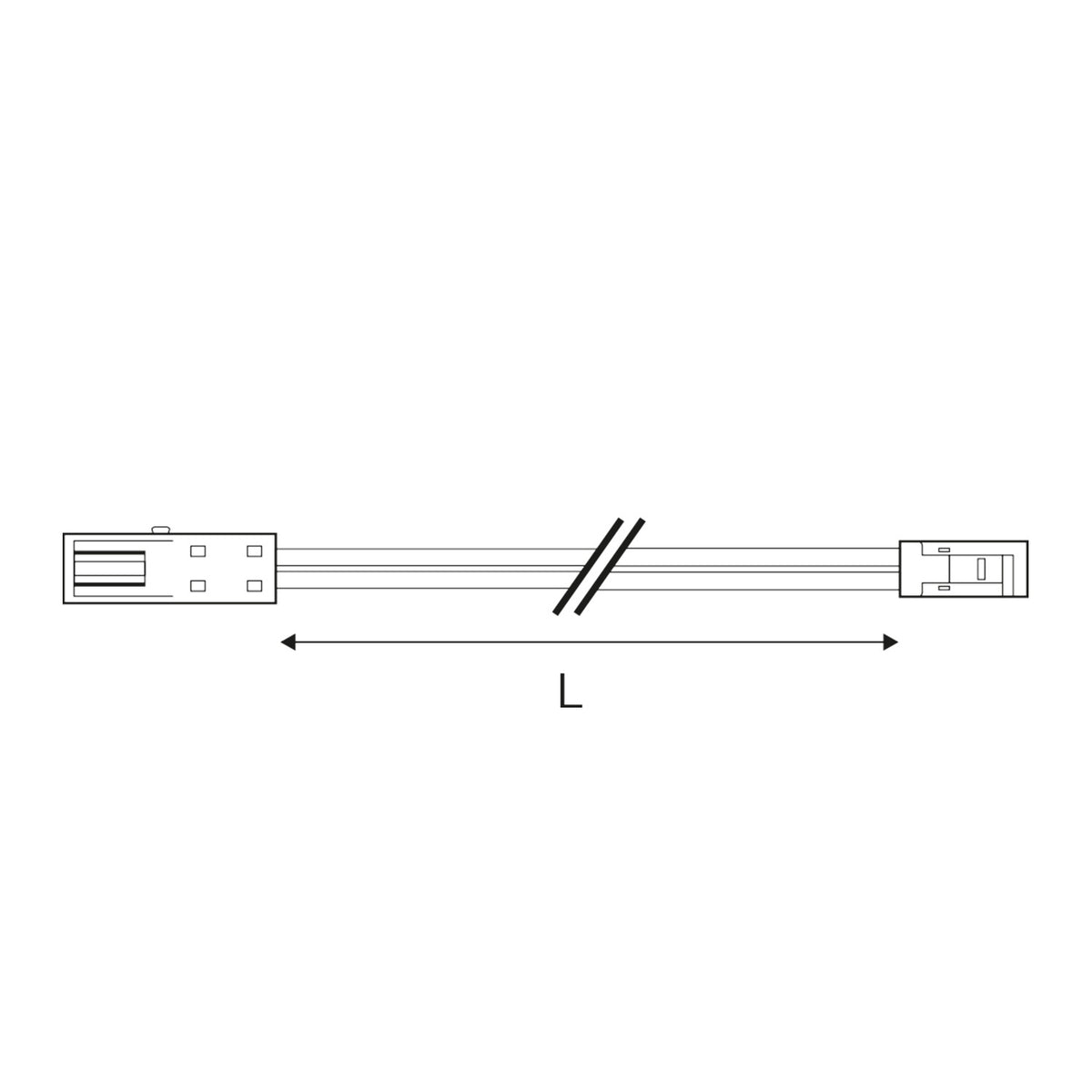 MiniAMP | Kabel | Verlengkabel male-female | 2-polig | max. 3A | wit