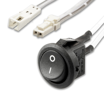MiniAMP | Installatiemateriaal | Inbouwschakelaar aan/uit | 2-polig | max. 5A | zwart