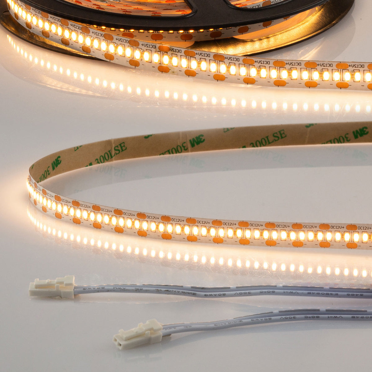 MiniAMP CRI925 | LED-strip | 120cm | 2500K | 6W/m | 12V | IP20 | kabel beidzijdig + maleAMP