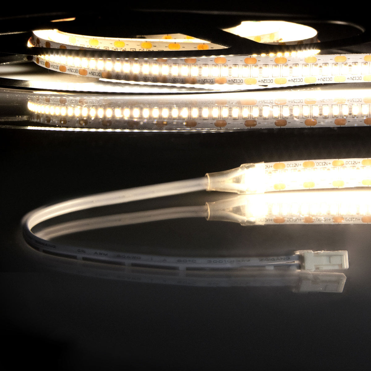 MiniAMP CRI930 | LED-strip | 3000K | 6W/m | 12V | IP20 | kabel beidzijdig + maleAMP