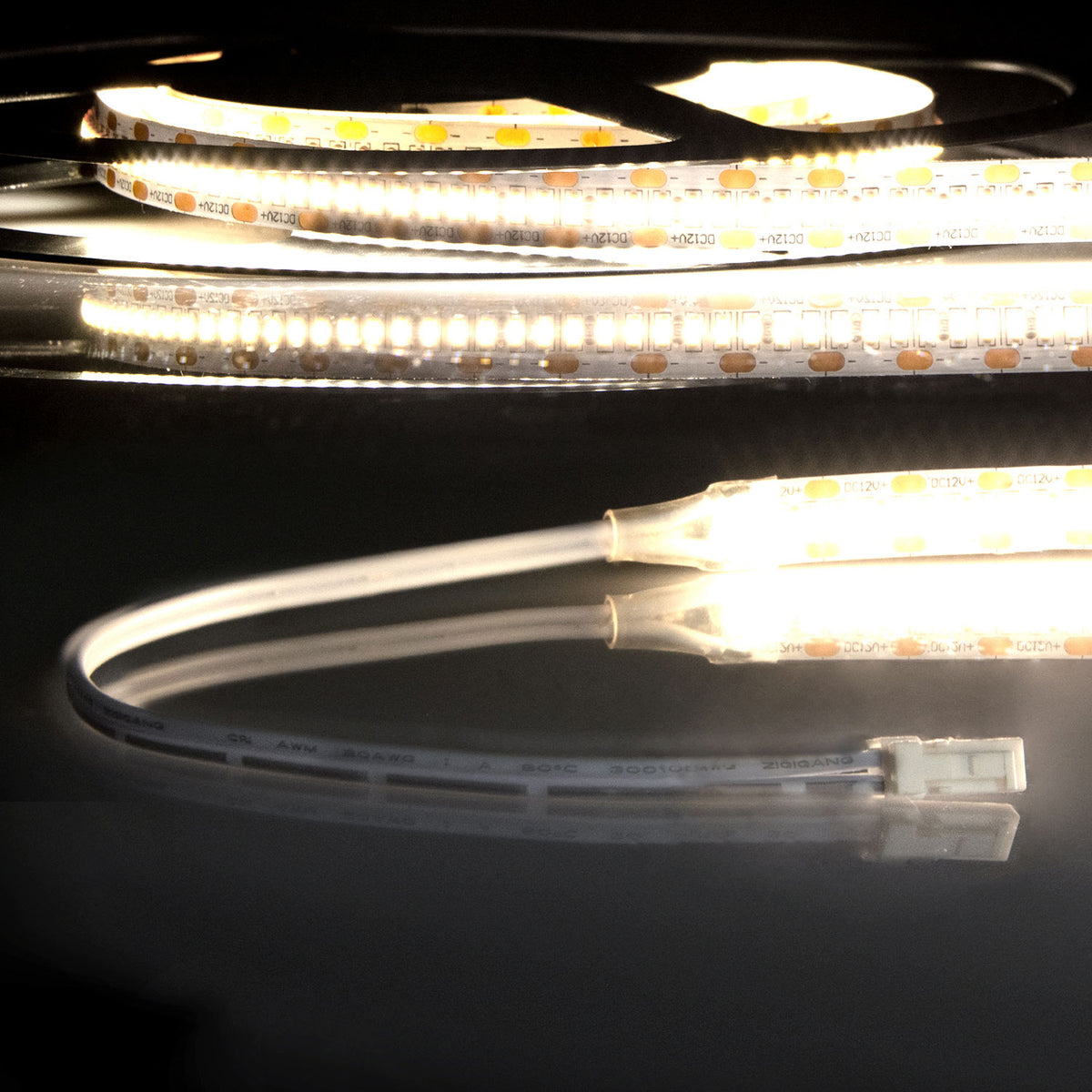 MiniAMP CRI930 | LED-strip | 120cm | 3000K | 12W/m | 12V | IP20 | kabel beidzijdig + maleAMP