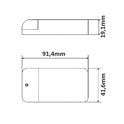 MiniAMP | LED driver | 12V | 0-30W | 200cm kabel | 2 female aansluitingen