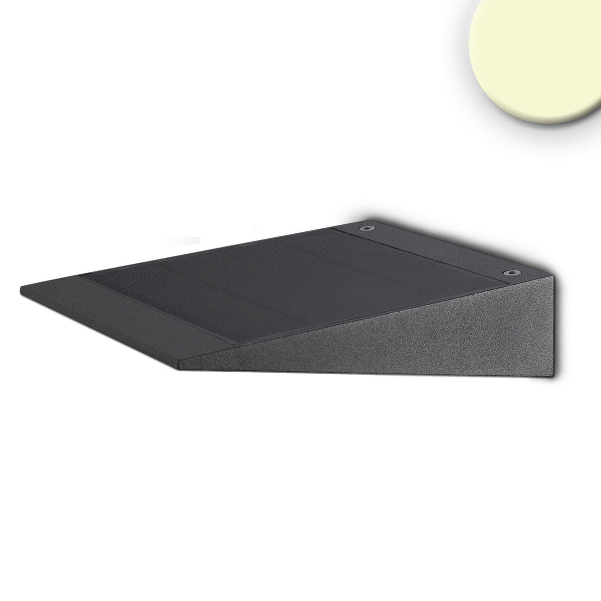 Solar | Buitenwandlamp | HF bewegings- en lichtsensor | 3000K | 2W | IP54