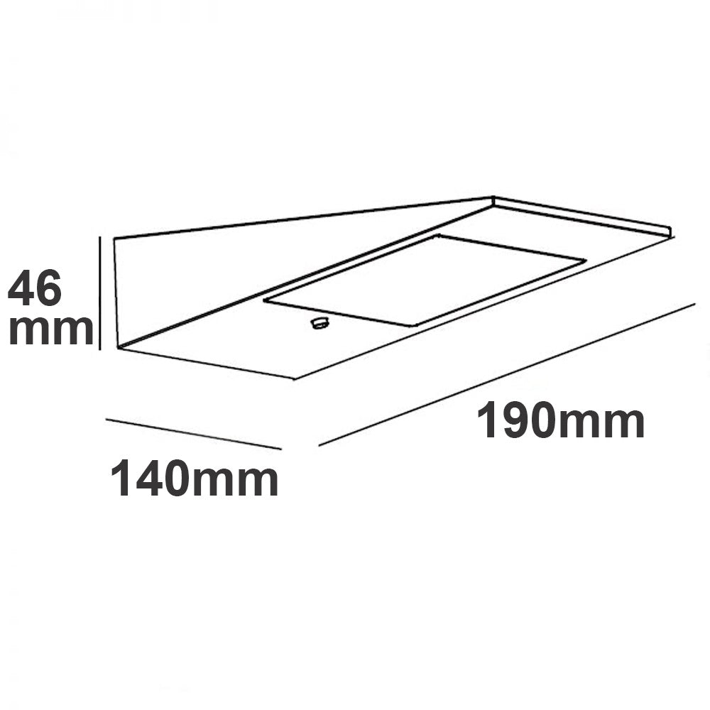 Solar | Buitenwandlamp | HF bewegings- en lichtsensor | 3000K | 2W | IP54