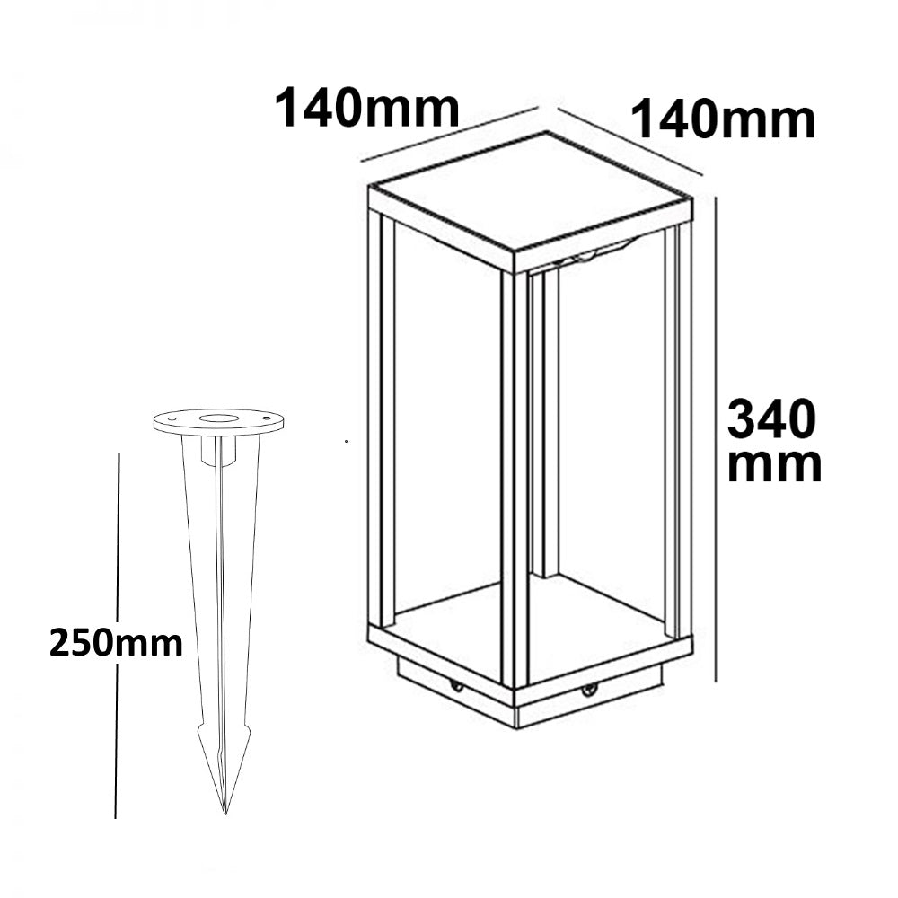 Solar | Buitenlamp | PIR bewegings- en lichtsensor | 3000K | 2W | IP54