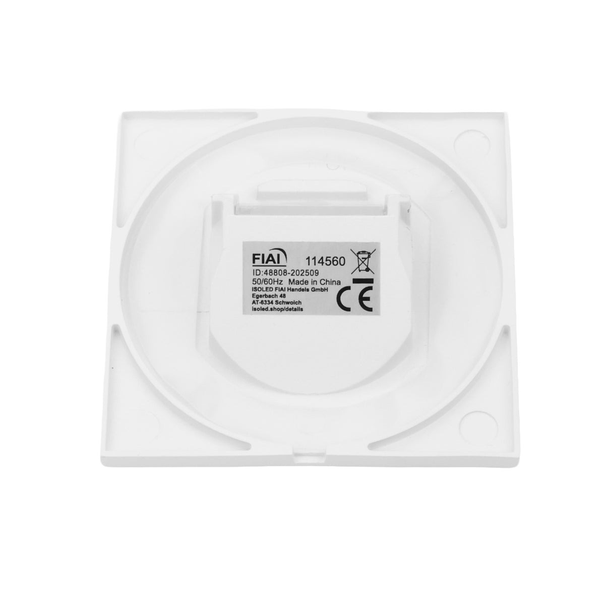 Sys-Wall68 | Afdekplaat | vierkant 1 | wit