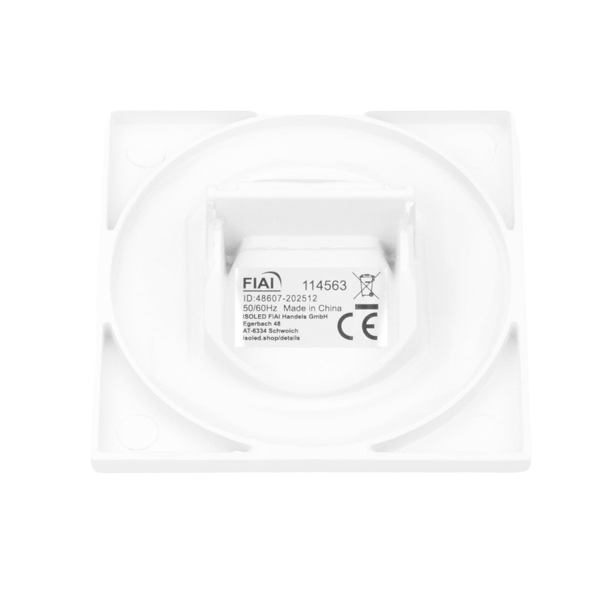 Sys-Wall68 | Afdekplaat | vierkant 2 | wit