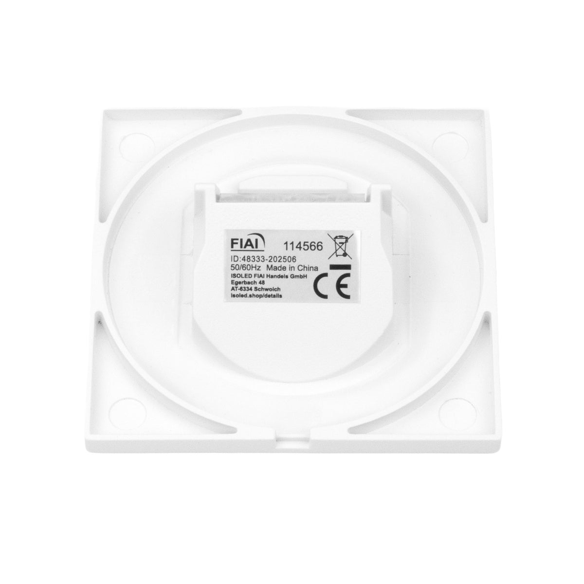 Sys-Wall68 | Afdekplaat | vierkant 3 | wit