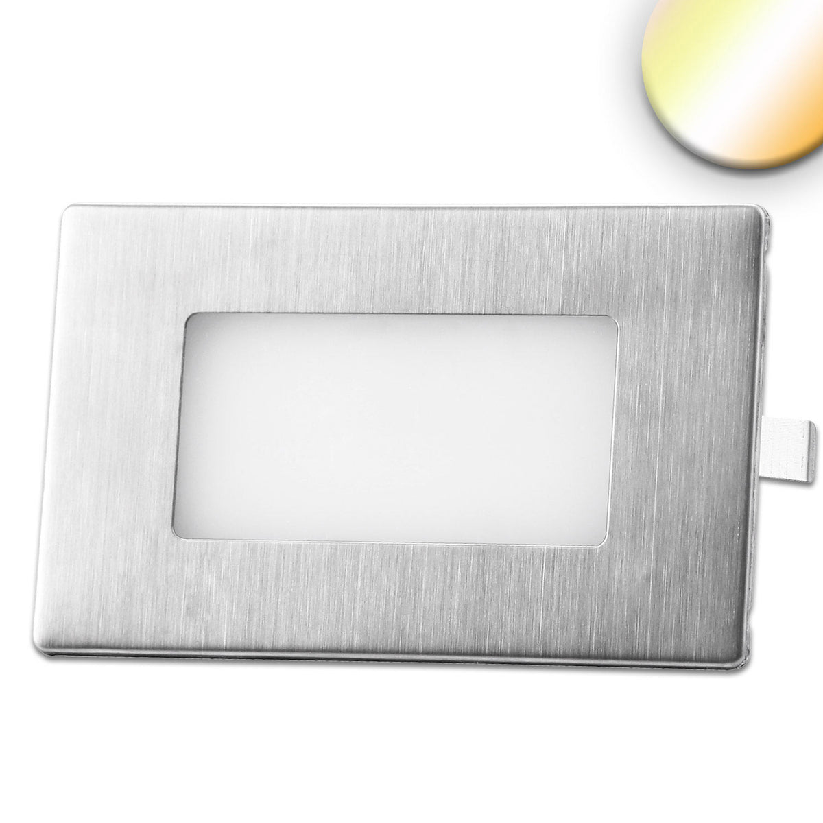 Wandinbouwarmatuur | rechthoekig | ColorSwitch 3000/4000/6000K | 2,5W | IP65 | incl. inbouwdoos