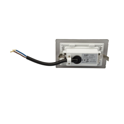 Wandinbouwarmatuur | rechthoekig | ColorSwitch 3000/4000/6000K | 2,5W | IP65 | incl. inbouwdoos