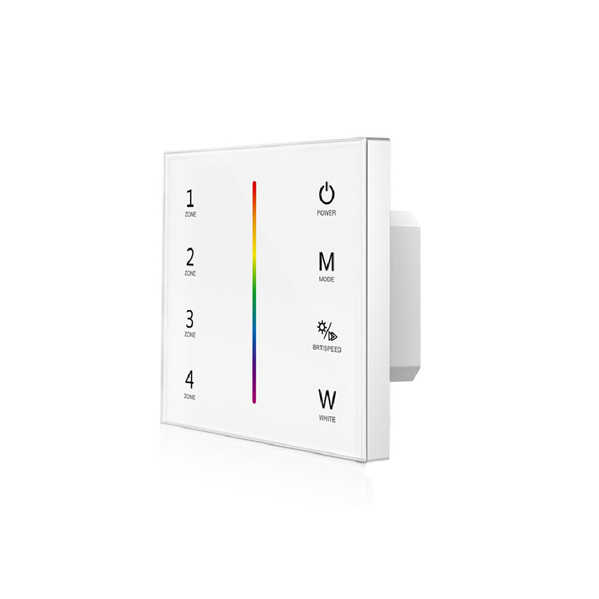 Sys-Pro | Afstandsbediening | RGB+W | 4 zones | inbouw touch | DMX-uitgang | 230V