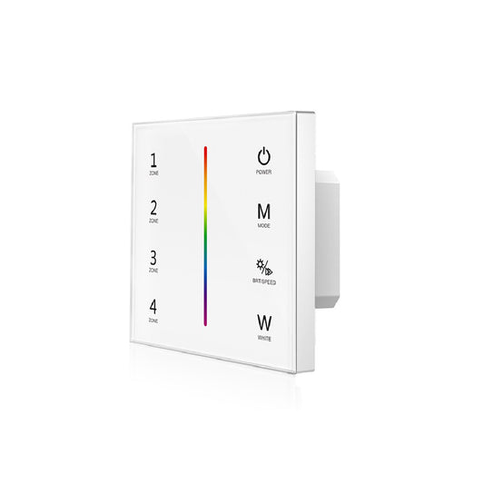 Sys-Pro | Afstandsbediening | RGB+W | 4 zones | inbouw touch | DMX-uitgang | 230V