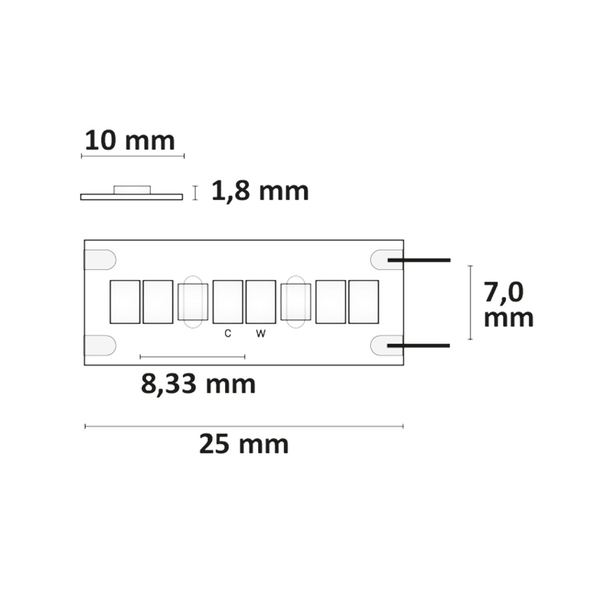 MiniAMP CRI919/940 CCT | LED-strip | 1900-4000K | 15W/m | 12V | IP20