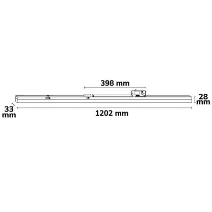 Railspot | 3-fase | lineair | 1200mm | 3000/3500/4000K | 40W | 110°
