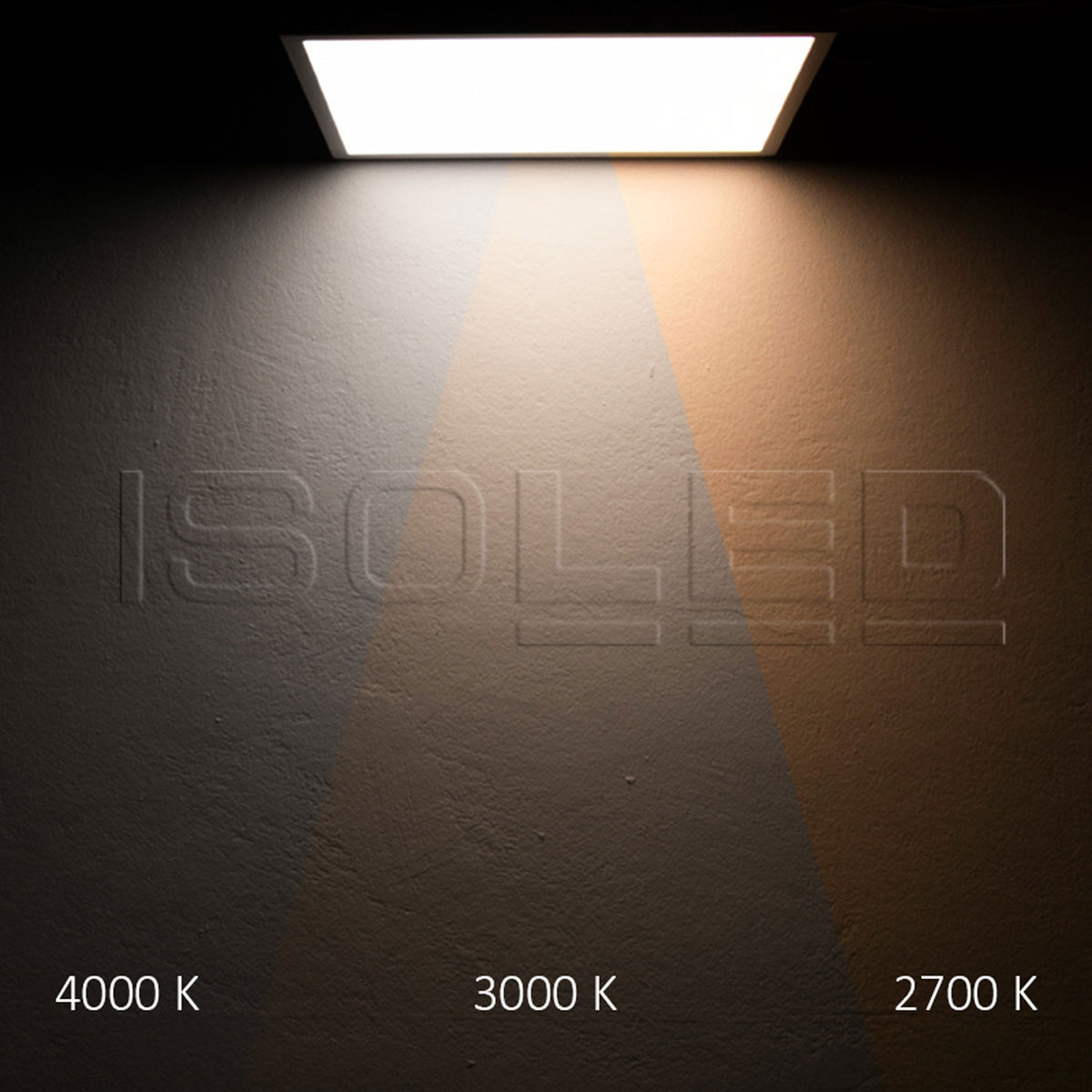 PRO | Plafondlamp | vierkant 120x120mm | ColorSwitch 2700/3000/4000K | 8W | dimbaar | wit