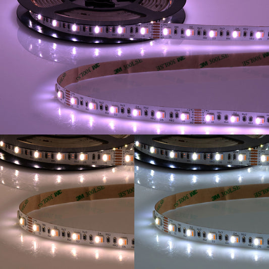 SIL RGB+WW+CW CCT | LED-strip | 5in1 | 2500K tot 6500K | 22W/m | 24V | IP20 | 5m