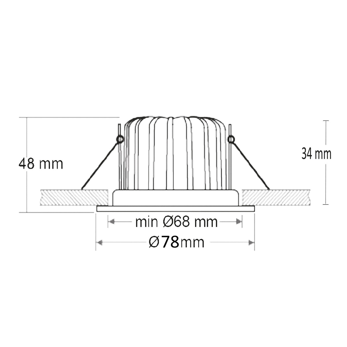 68 MiniAMP | Inbouwspot | 3000K | 5W | 24V | dimbaar | wit