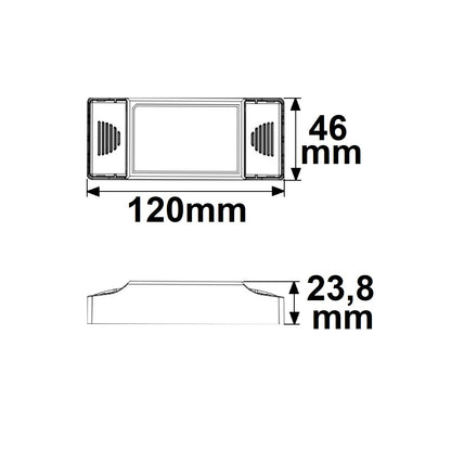 LED driver | constant current | 100/180/270/350/440mA | 10W | Push/1-10V/DALI dimbaar