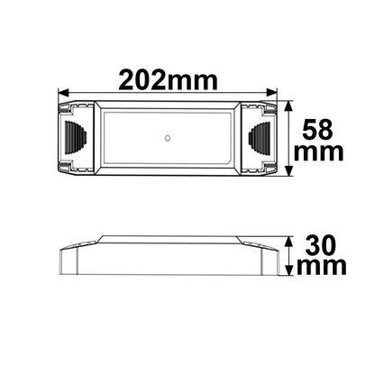 LED driver | constant current | 700-1200mA | 40W | Push/1-10V/DALI dimbaar | SELV