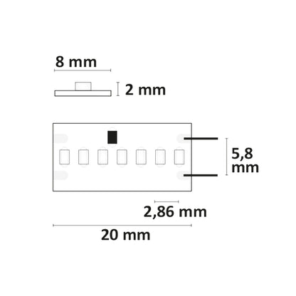 Linear8 CRI927 | LED-strip | 5m | 2700K | 22W/m | 24V | IP20