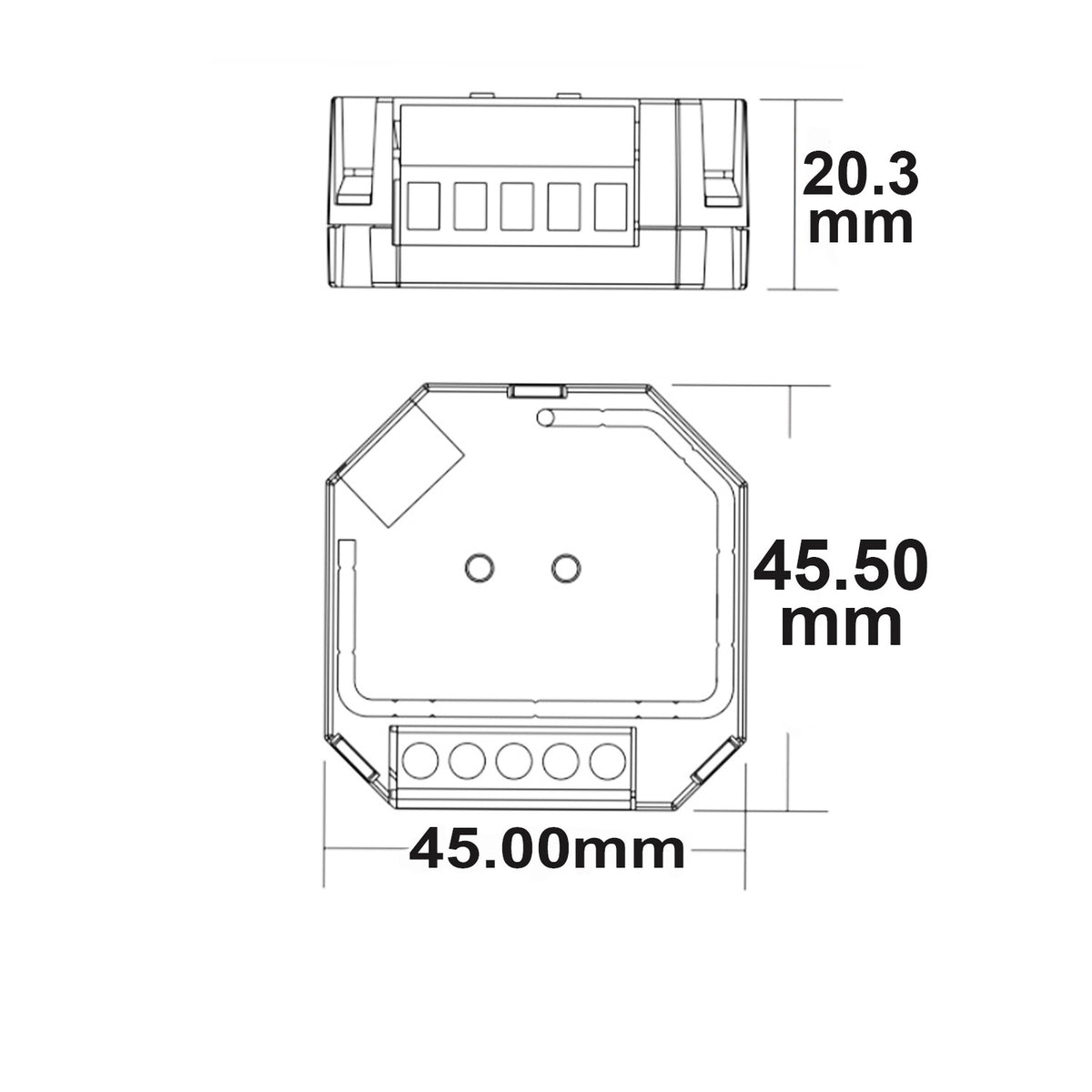ZigBee 3.0 | Dimmer | Push universele TRIAC dimmer | 230V | 200VA