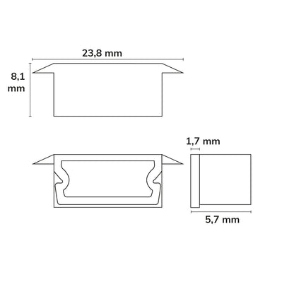 EC79 | Profielaccessoire | Eindkap PURE14 D