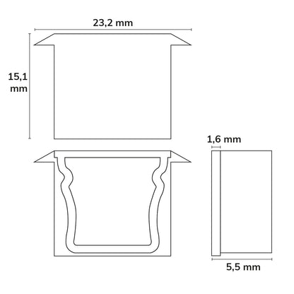 EC85 | Profielaccessoire | eindkap | voor PURE12 D