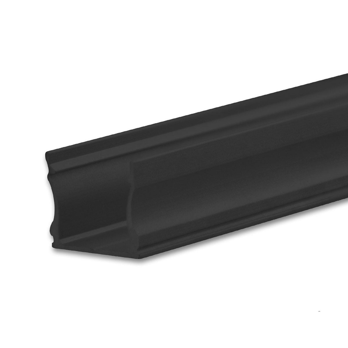 PURE12 S | Aluminium profiel | opbouw | zwart RAL9005 | 300cm