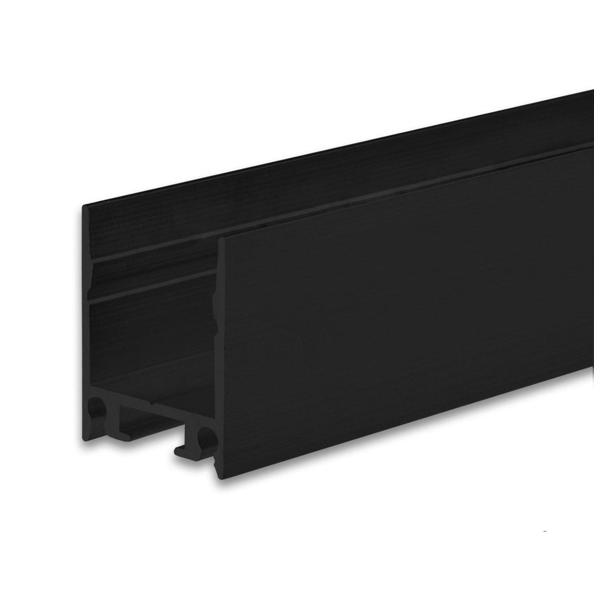 HIDE SINGLE | Aluminium profiel | opbouw indirect | zwart RAL 9005 | 200cm