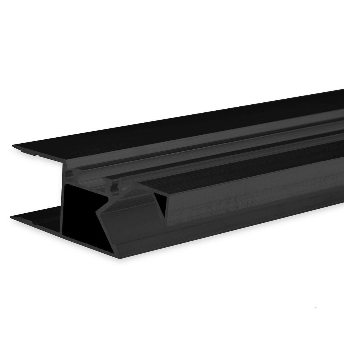 HIDE ASYNC | Aluminium profiel | opbouw indirect | zwart RAL 9005 | 200cm