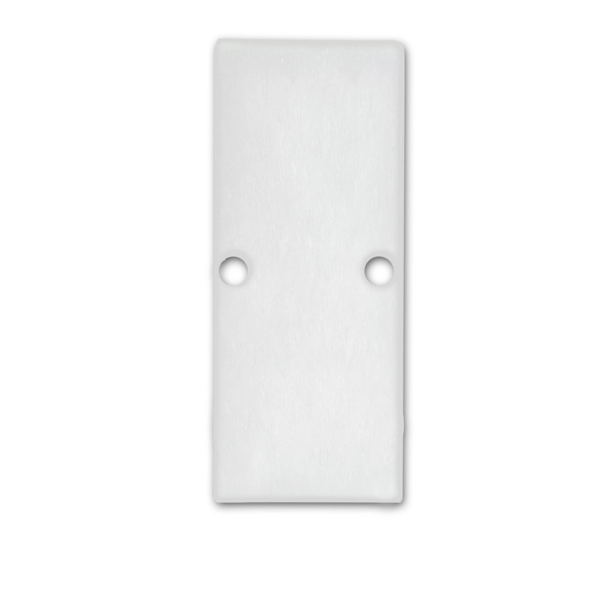 HIDE DOUBLE | Profielaccessoire | Eindkap EC90 | aluminium wit | incl. schroeven