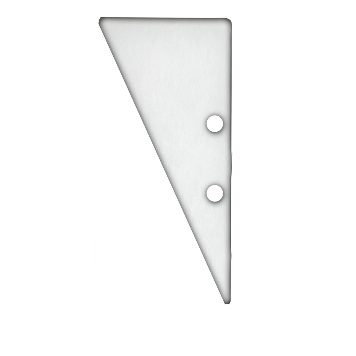 HIDE TRIANGLE | Profielaccessoire | Eindkap EC91 | aluminium wit | incl. schroeven