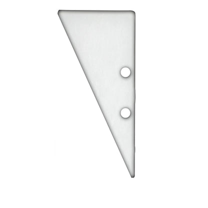 HIDE TRIANGLE | Profielaccessoire | Eindkap EC91 | aluminium wit | incl. schroeven