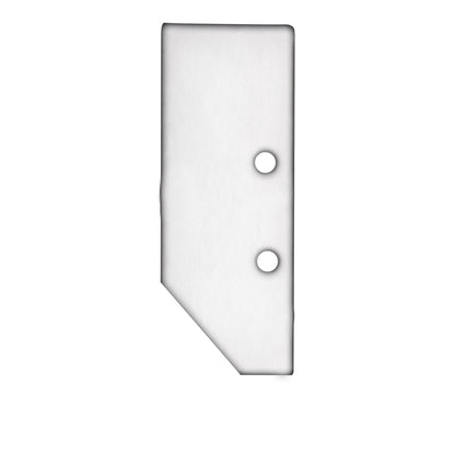 HIDE ASYNC | Profielaccessoire | Eindkap EC92 | aluminium wit | incl. schroeven