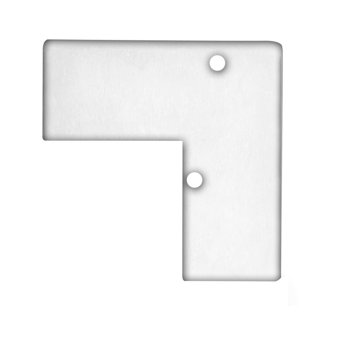 HIDE ANGLE | Profielaccessoire | Eindkap EC93 | aluminium wit | incl. schroeven