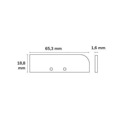 HIDE BOTTOM | Profielaccessoire | Eindkap EC94 | aluminium wit | incl. schroeven