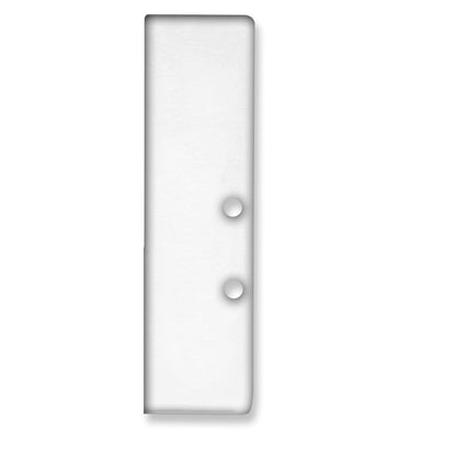 HIDE BOTTOM | Profielaccessoire | Eindkap EC94 | aluminium wit | incl. schroeven