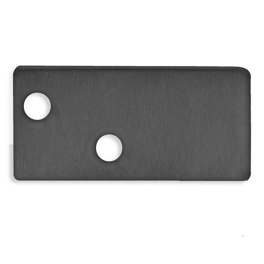FURNIT6 S | Profielaccessoire | Eindkap EC95 | aluminium zwart | incl. schroeven