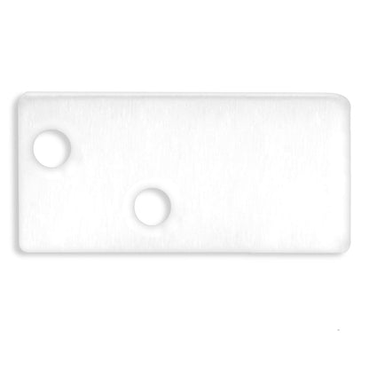 FURNIT6 S | Profielaccessoire | Eindkap EC95 | aluminium wit | incl. schroeven