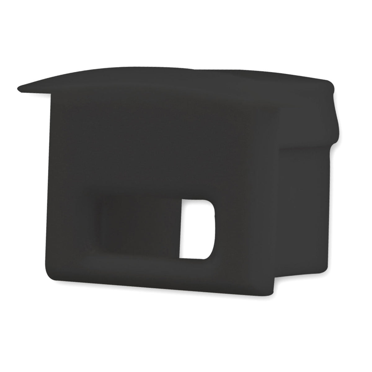 DIVE12 | Profielaccessoire | Eindkap EC8B met kabeldoorvoer | zwart | 1 stuk