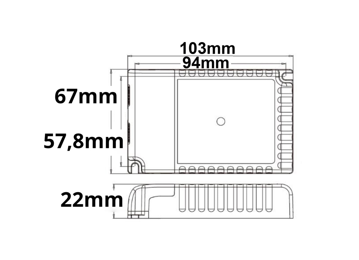 LED driver | constante stroom 300-900mA | Push/1-10V/DALI-2 | 30W