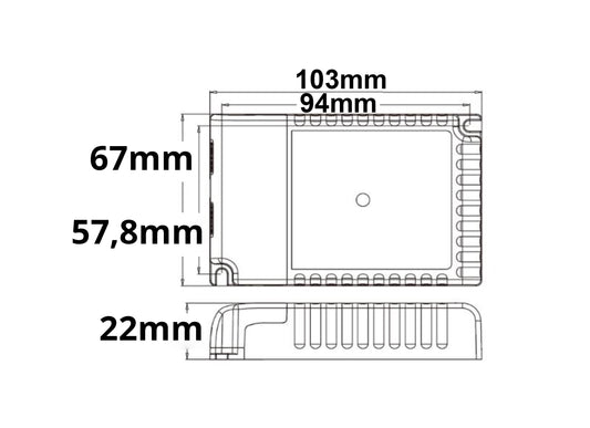 LED driver | constante stroom 300-900mA | Push/1-10V/DALI-2 | 30W
