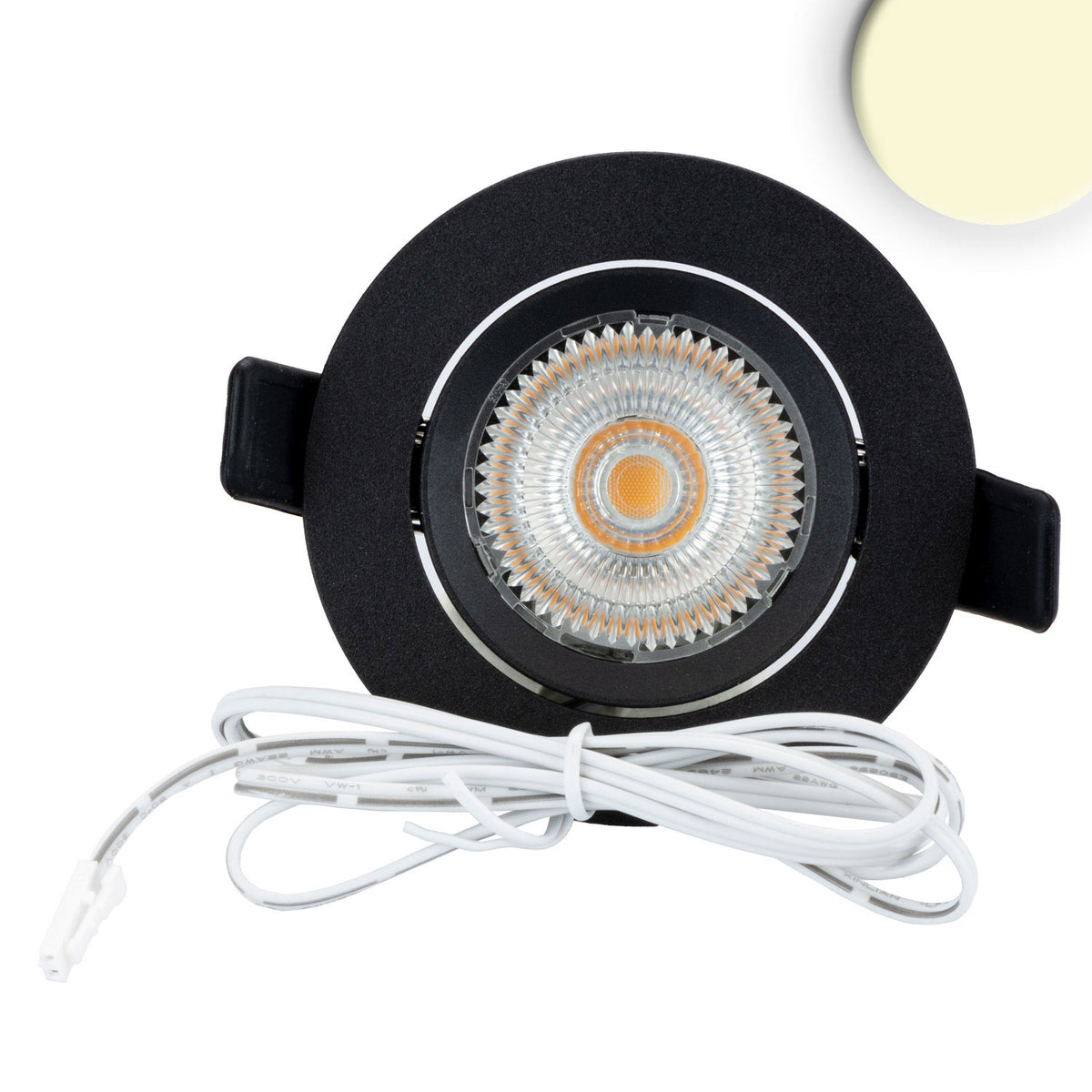 Slim68 MiniAMP | Inbouwspot | zwart | rond | 3000K | 8W | 24V | dimbaar